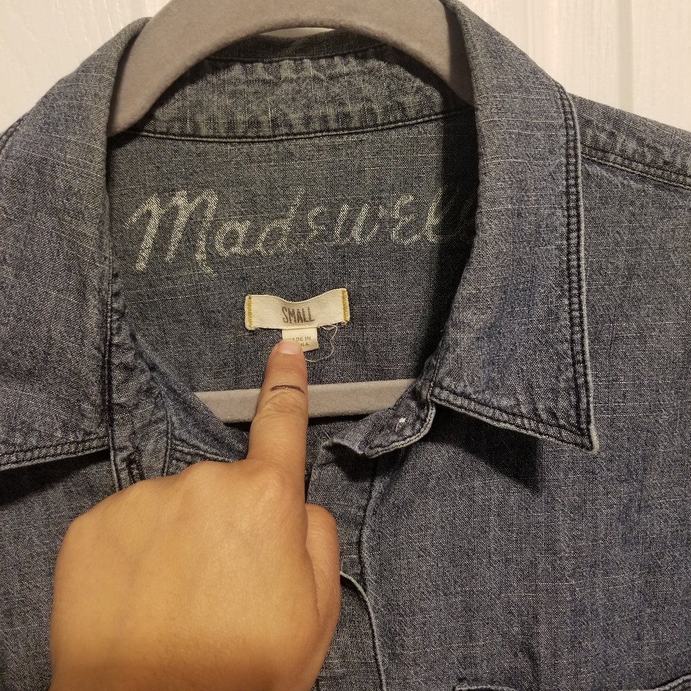 Madewell Women's Color Blue Size Small - Picture 3 of 9